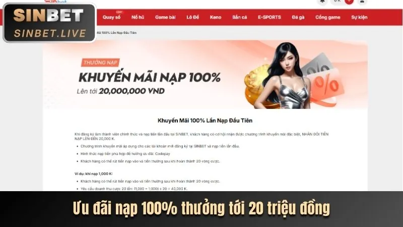 Thưởng chào mừng jj88